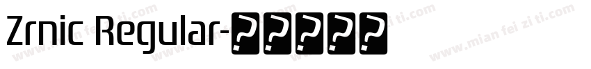 Zrnic Regular字体转换